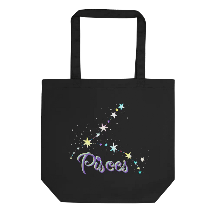 Pisces, Constellation, Black Tote product image (1)