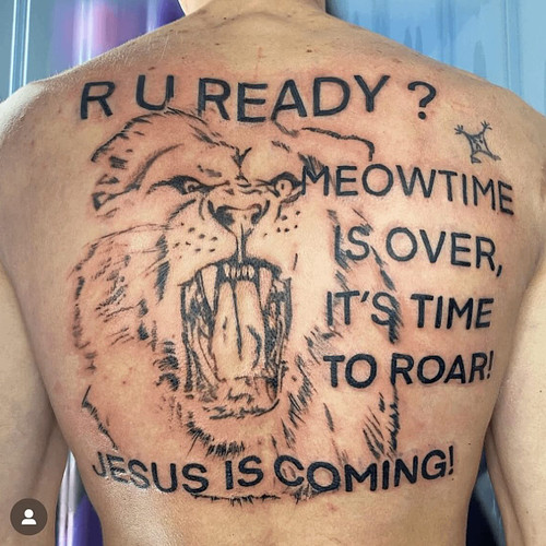 New ink y’all! Are you rapture ready?