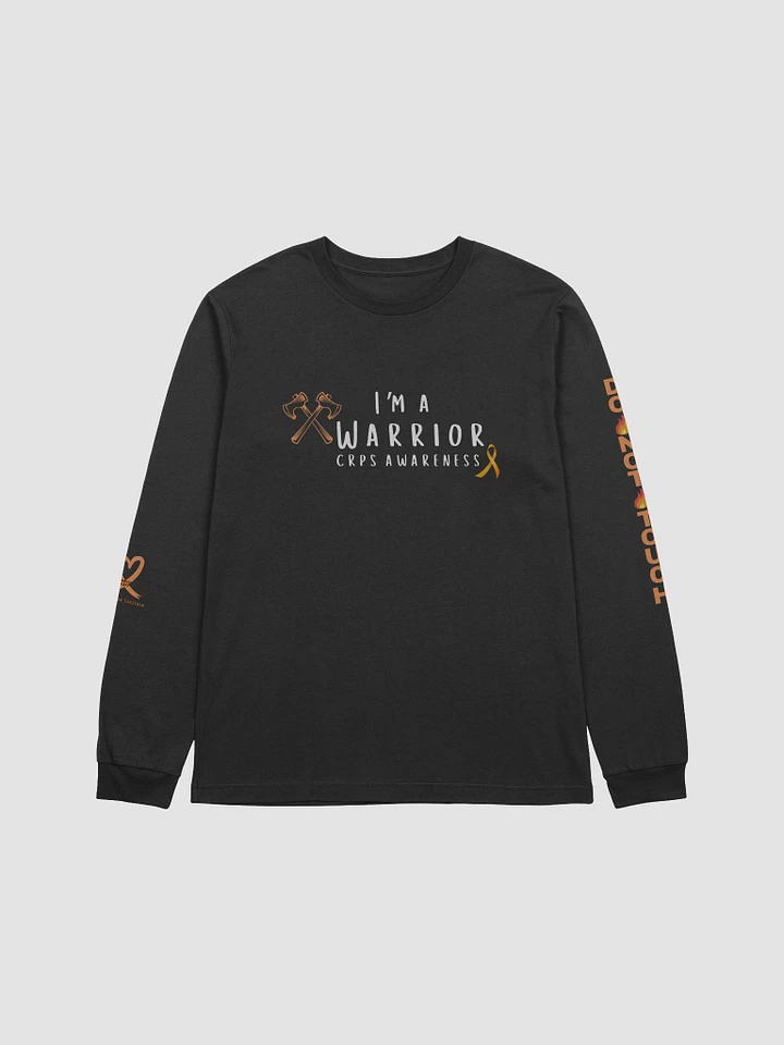 I'm a Warrior CRPS Awareness Do Not Touch LEFT Arm 'Supersoft' Long Sleeve Shirt (Masculine Design- Unisex fit) product image (1)