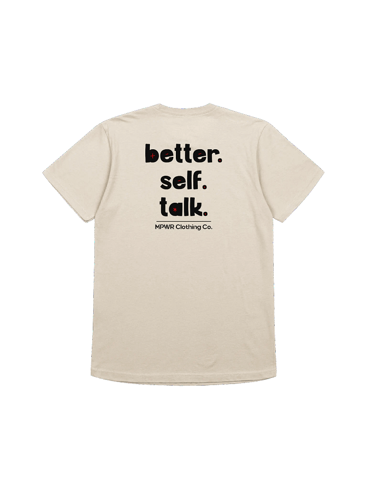 Better. Self. Talk. T-Shirt (Black & Red) product image (2)