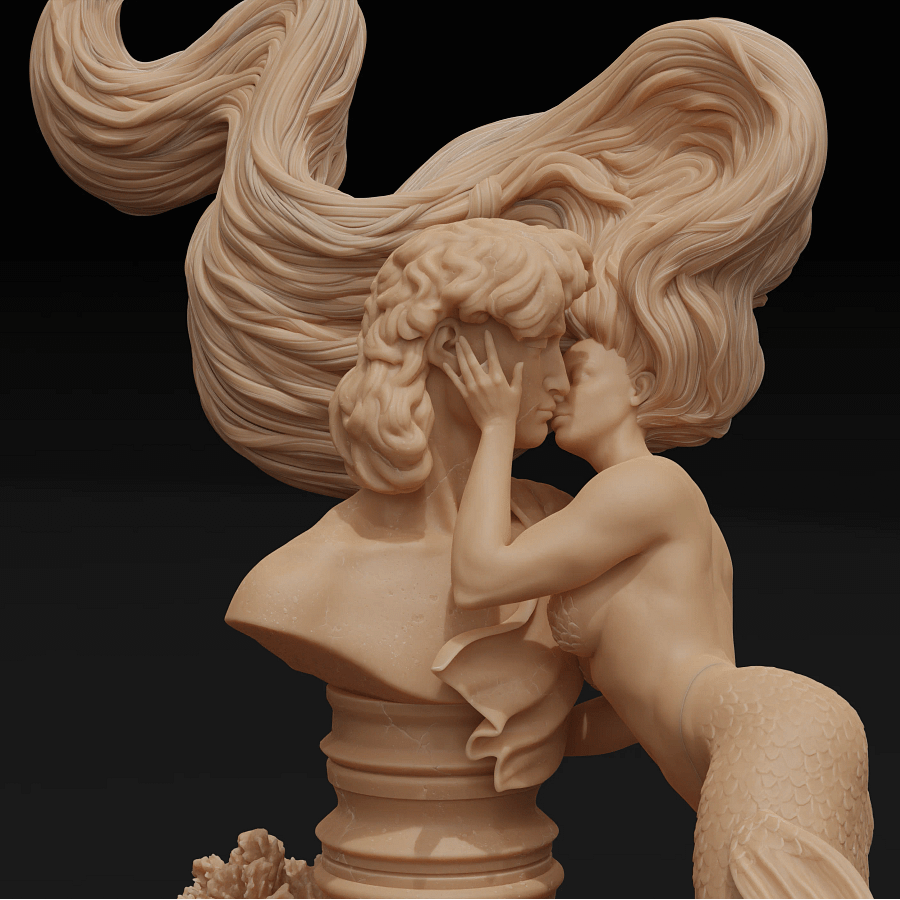 The Embrace - Mermaid Miniature product image (4)