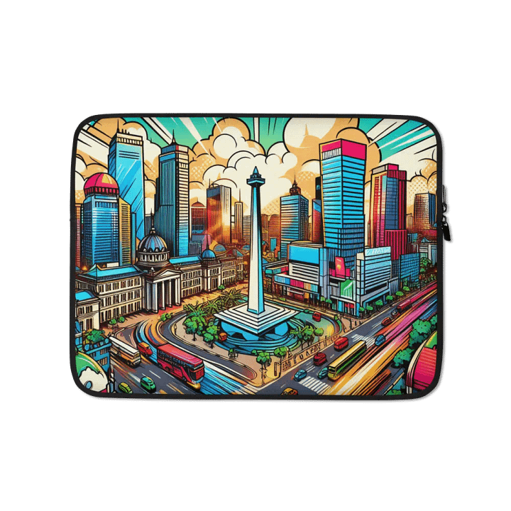 Cityscape Commute Laptop Sleeve | AI Design product image (1)