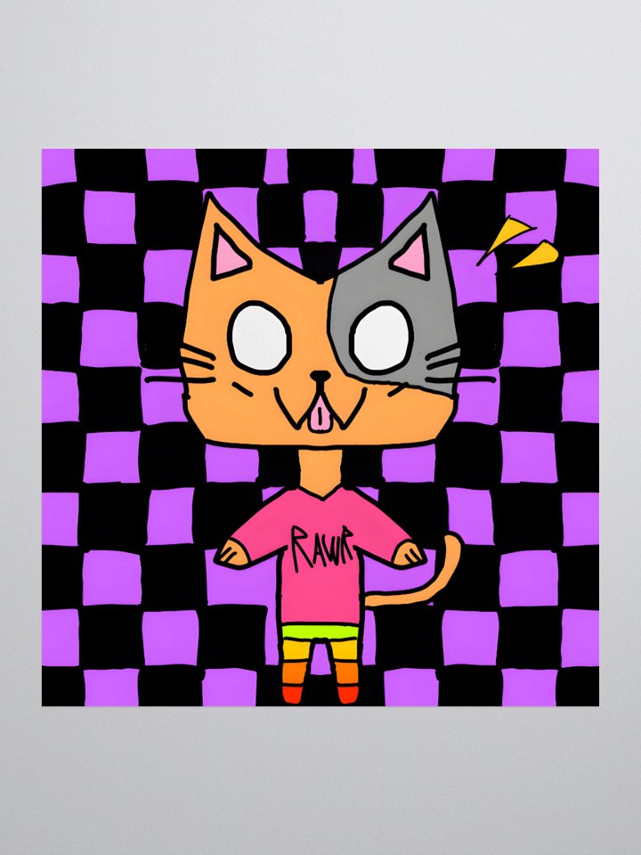 RAWR Cat Sticker product image (1)