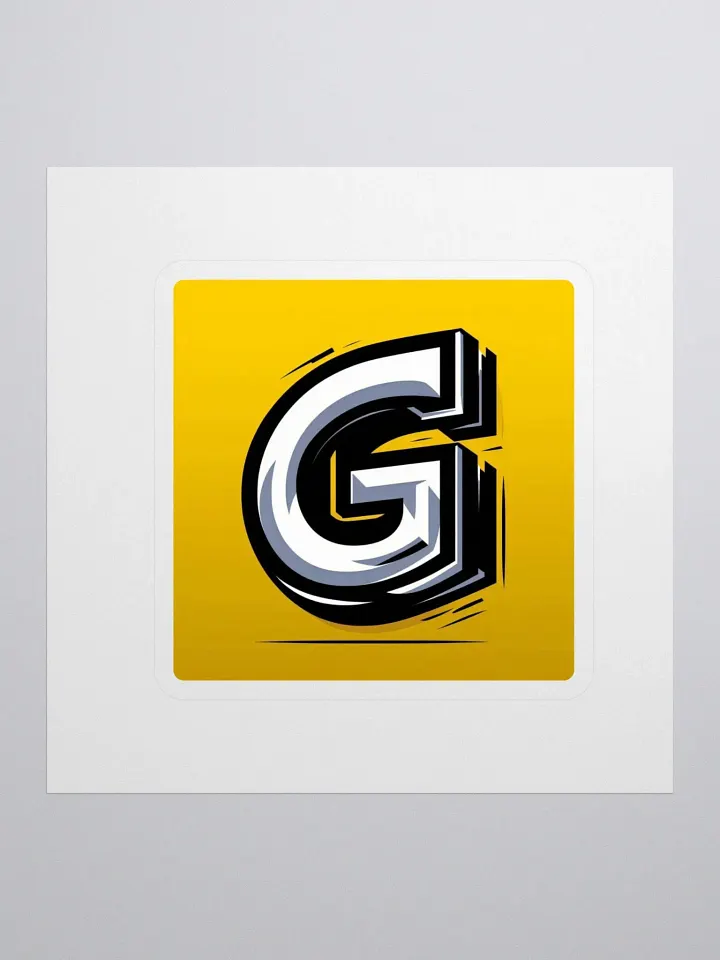 Shadowed G - Kiss Cut Sticker Set |AI Design initial G product image (1)