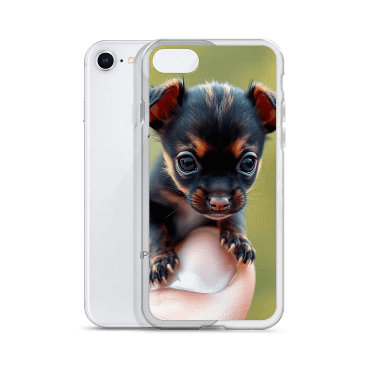Tiny German Shepherd Puppy Clear iPhone Case product image (51)