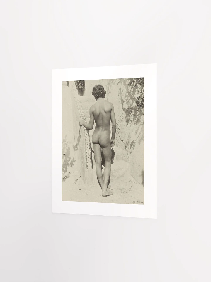 Nude Youth At Staircase By Wilhelm Von Gloeden (c. 1890) - Print product image (2)