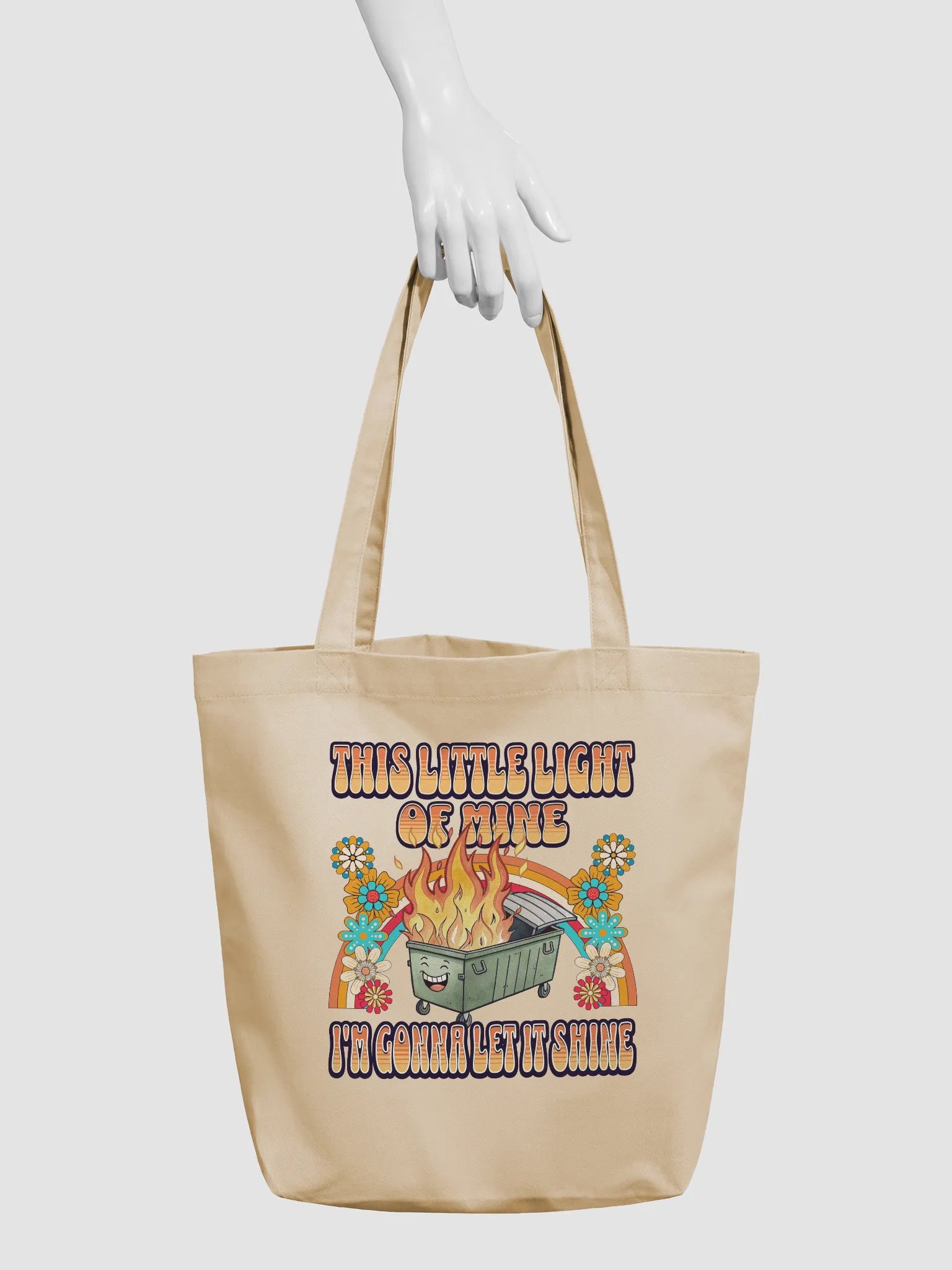 This Little Light Of Mine Dumpster Fire Tote Bag product image (6)