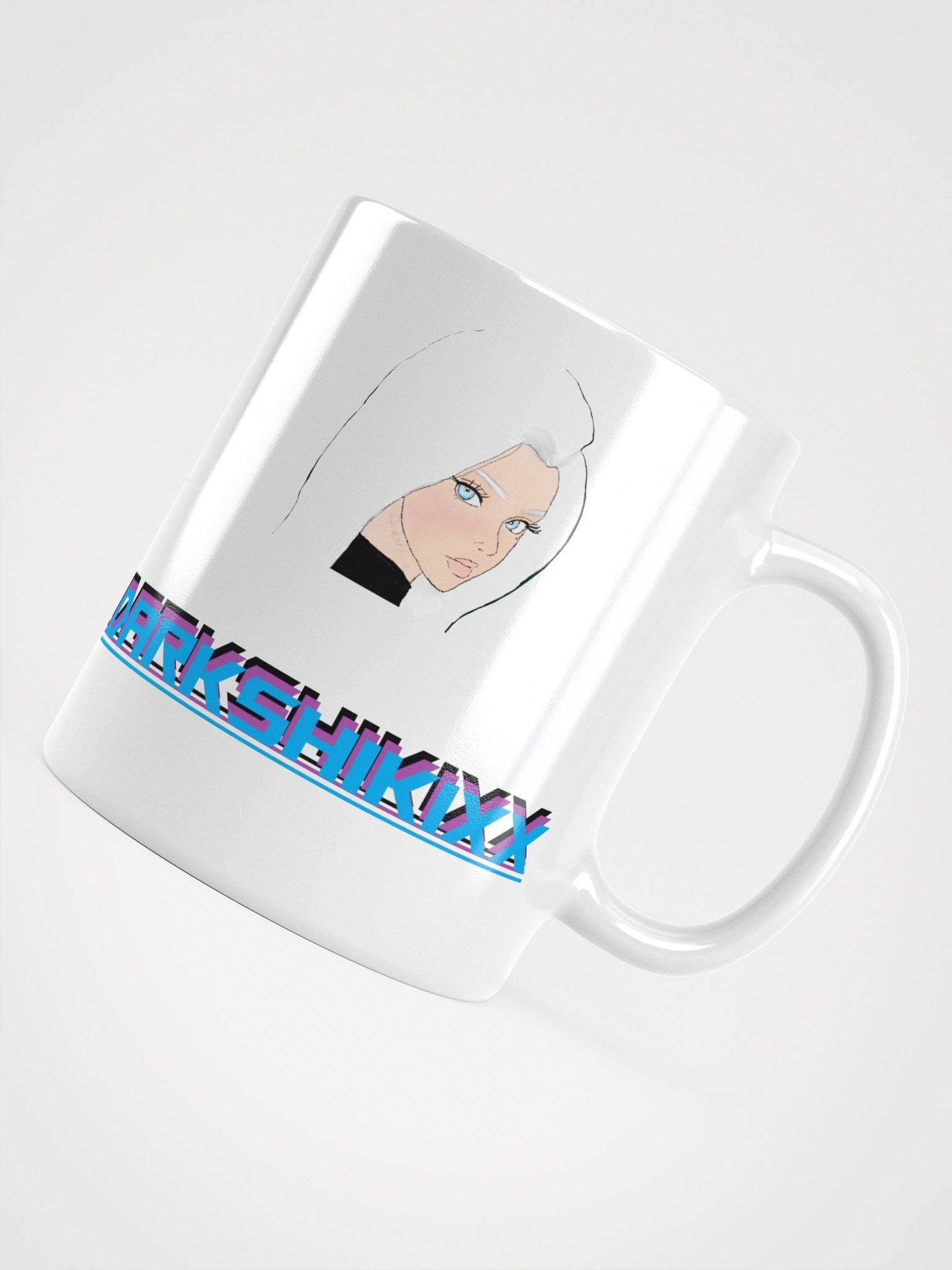 DARKSHIKIX Streamer White Glossy Mug product image (4)