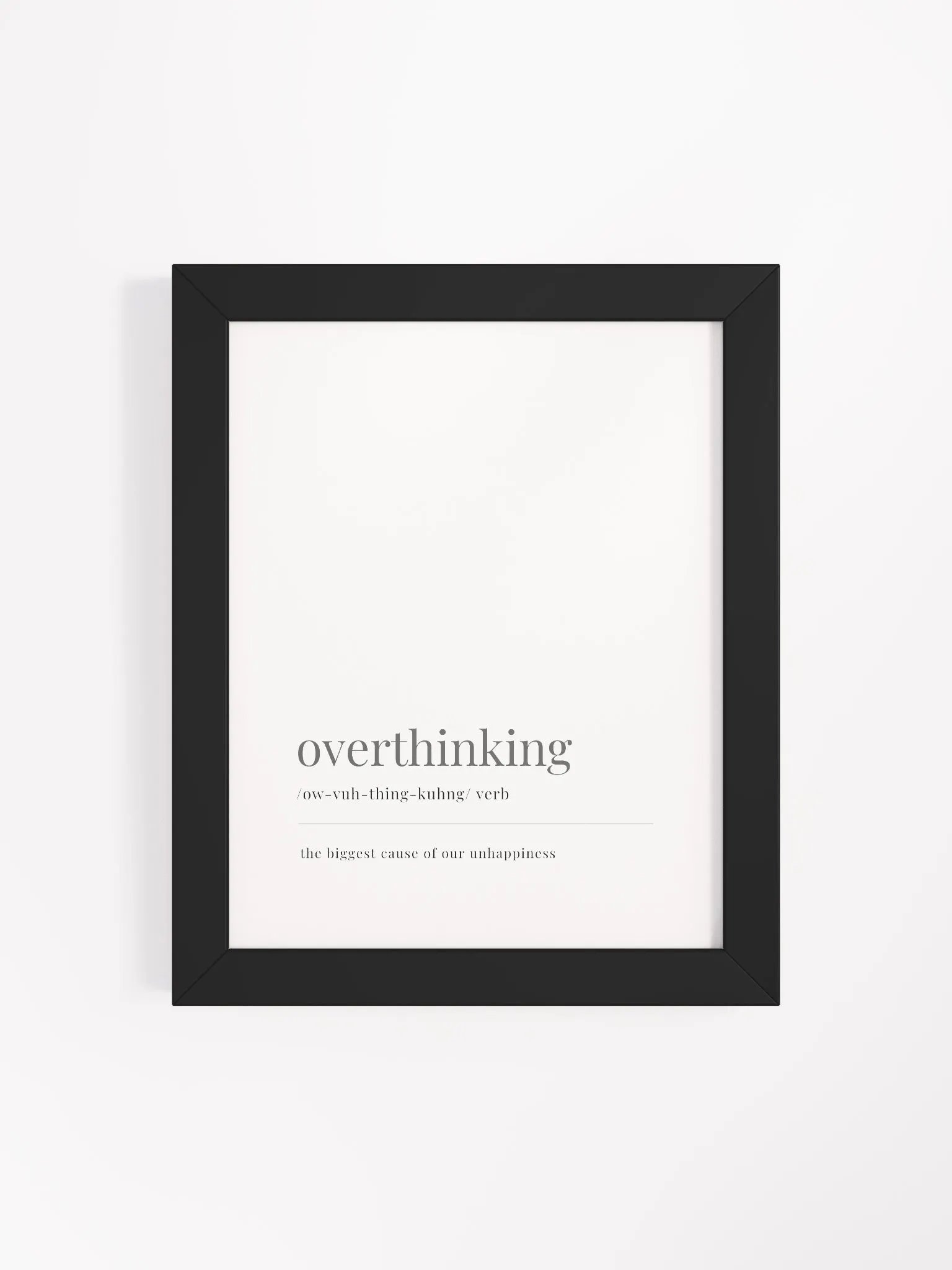 Overthinking Definition Framed Print product image (4)