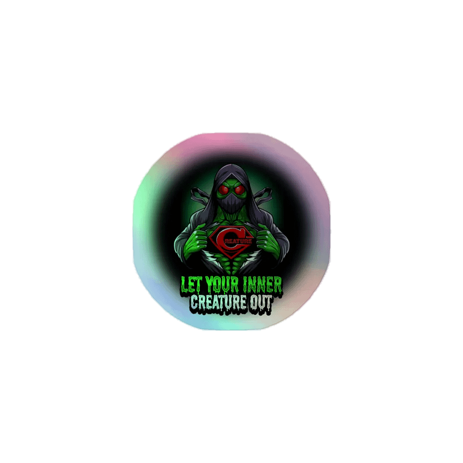 Let Your Inner Creature Out Holographic Sticker product image (1)