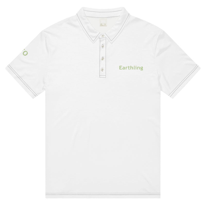 Earthling Alien Geek believe Sci Fi Men's All-Over Print Slim Fit Polo Shirt product image (1)