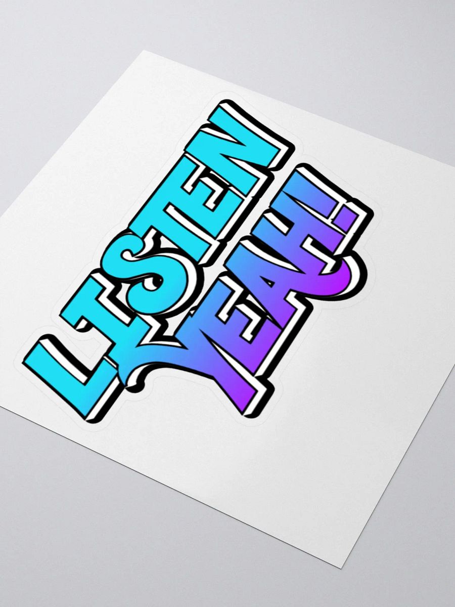 LISTEN YEAH! Sticker product image (9)
