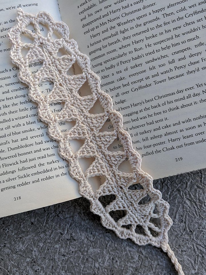 Crochet Triangular Lace Bookmark Pattern product image (1)