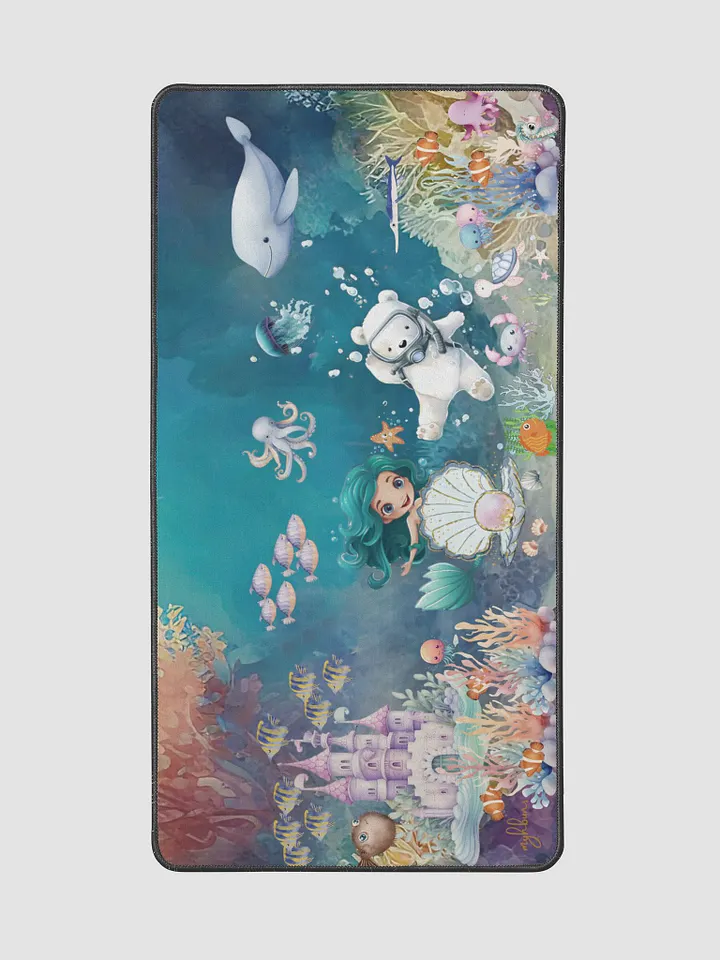 Meeting Mermaid Desk Mat | Underwater Wonderland product image (2)