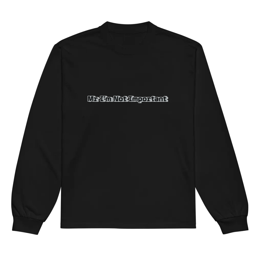 Unisex Premium Heavyweight Long Sleeve Shirt - Mr I'm Not Important product image (4)