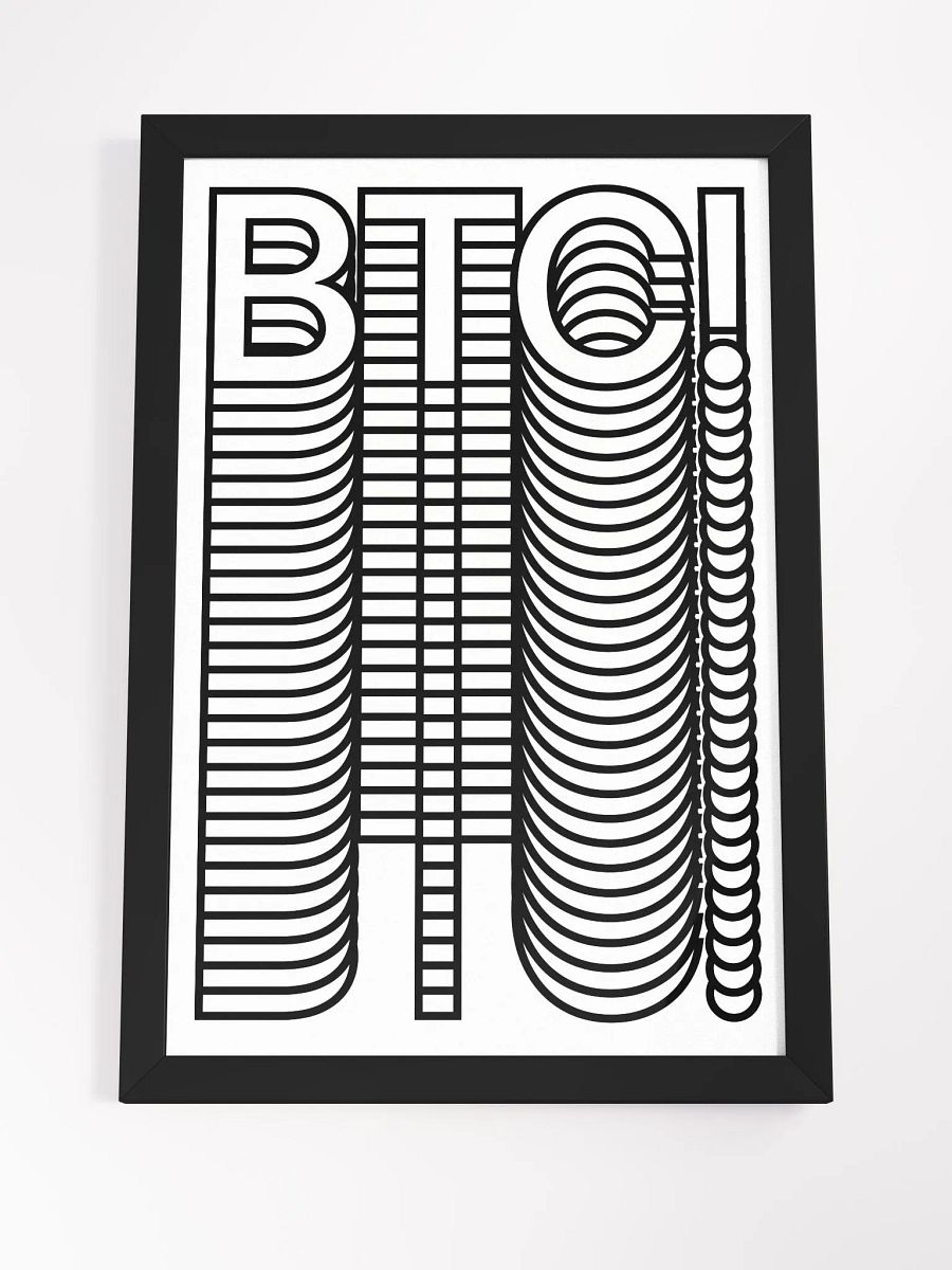 BTC! Stacks Poster [framed] product image (4)