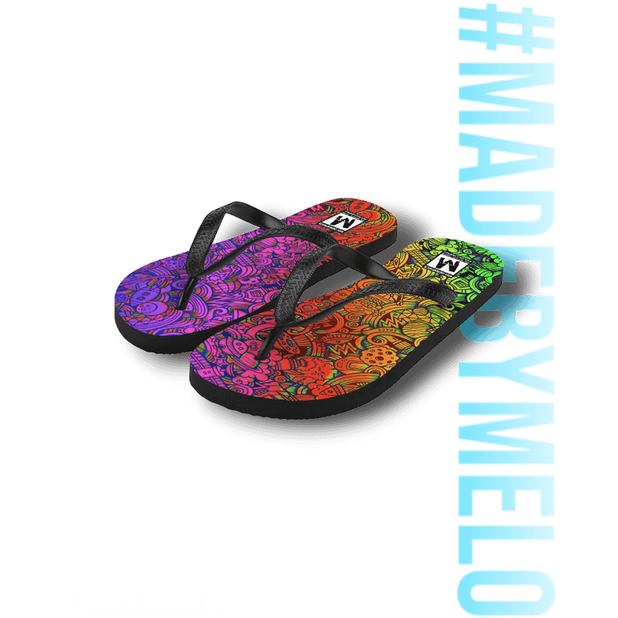 Rainbow Space Scribble - Flip Flops | #MadeByMELO product image (3)