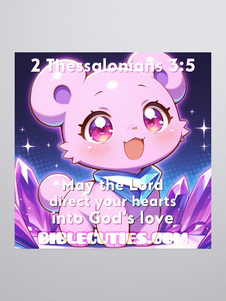 Bible Cuties Philip - May the Lord direct your hearts into God's love Sticker product image (1)