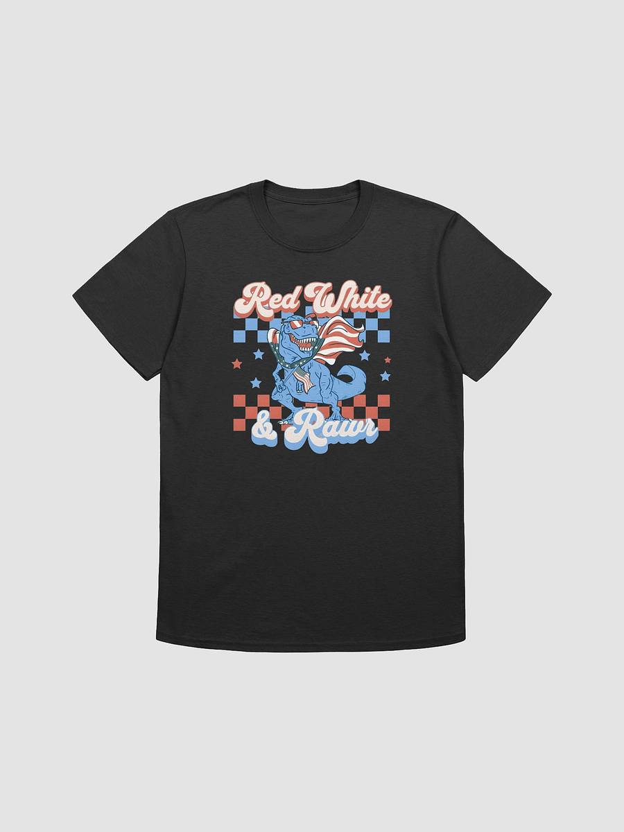 Red White & Rawr T-Rex Unisex T-Shirt product image (3)