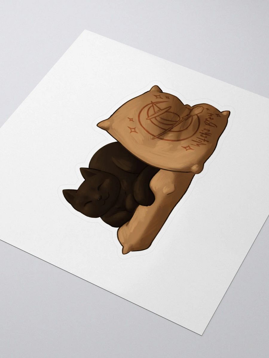 Smokey Napping on Bags of Witch's Brew Coffee Sticker product image (3)