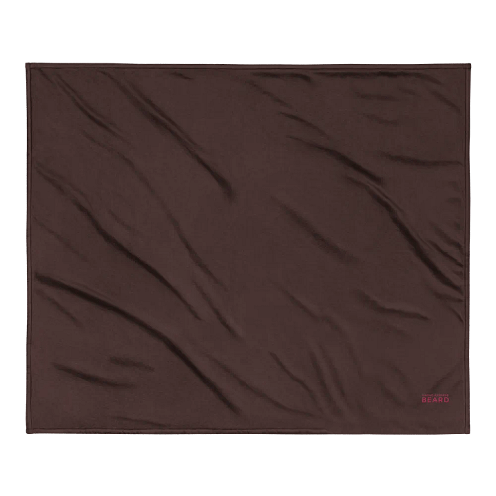Nacho Average Beard Embroider Sherpa Blanket (Brown/ Flamingo) product image (2)