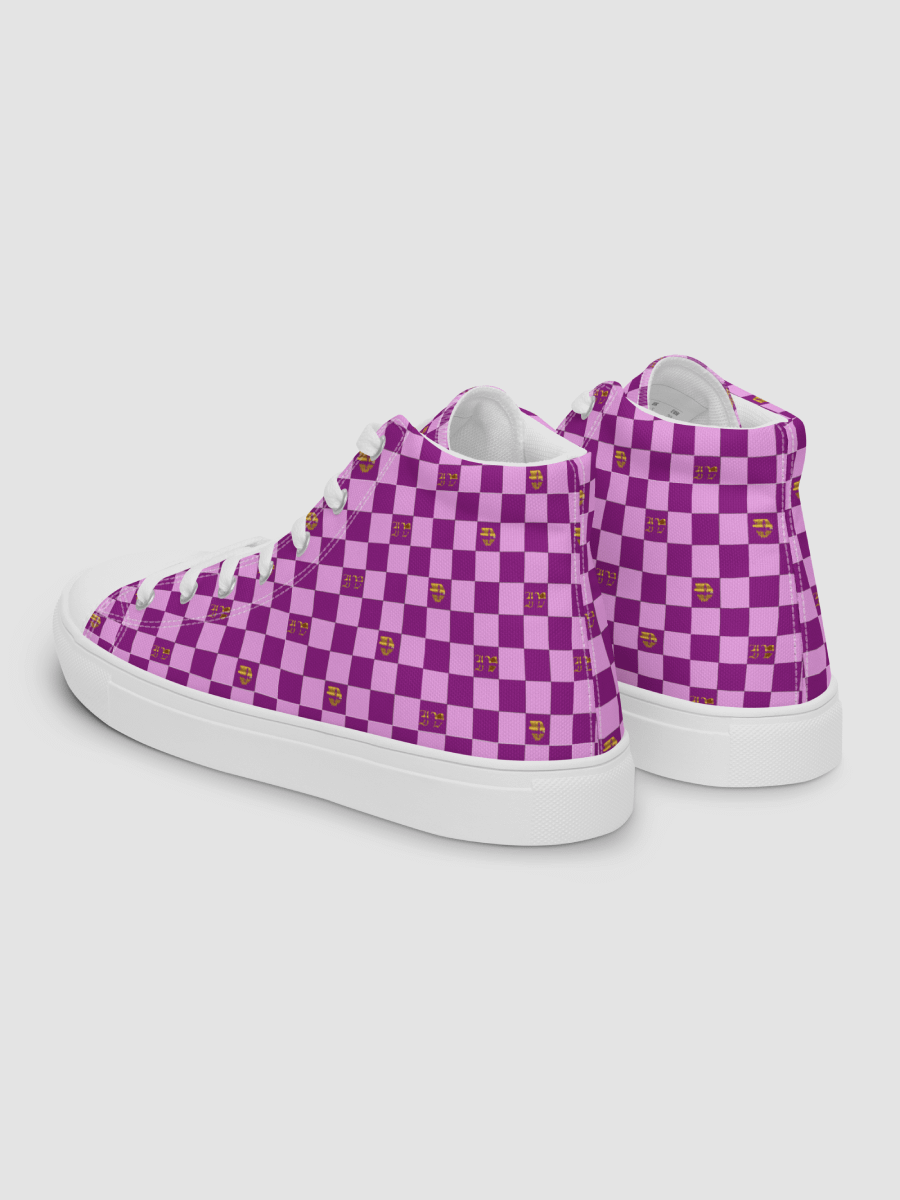 Victor Ivyic Women’s high top canvas shoes pink product image (9)
