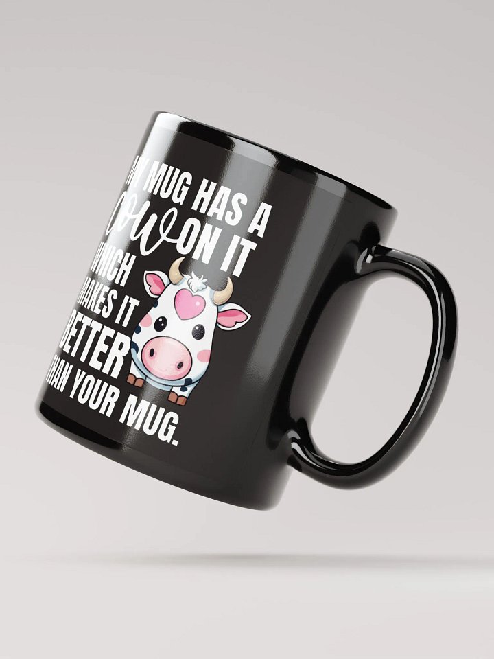 Cow Obsession Black Mug product image (2)