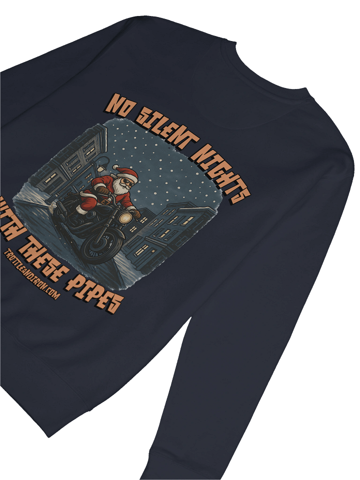 Throttle & Iron “No Silent Nights with These Pipes” Pocket Sweatshirt product image (1)