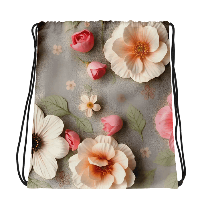 Blossom Bliss Drawstring Bag product image (1)