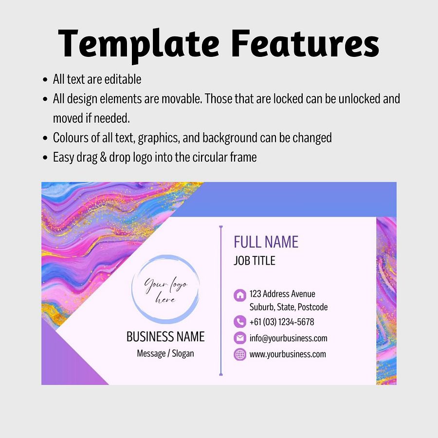 Unicorn - Business Card Template product image (7)
