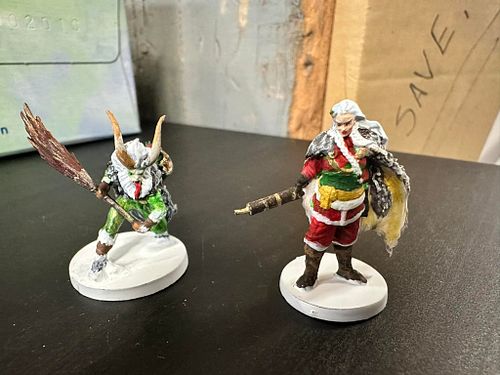 Finally!  Mrs Clause and Krampus. They are so small!