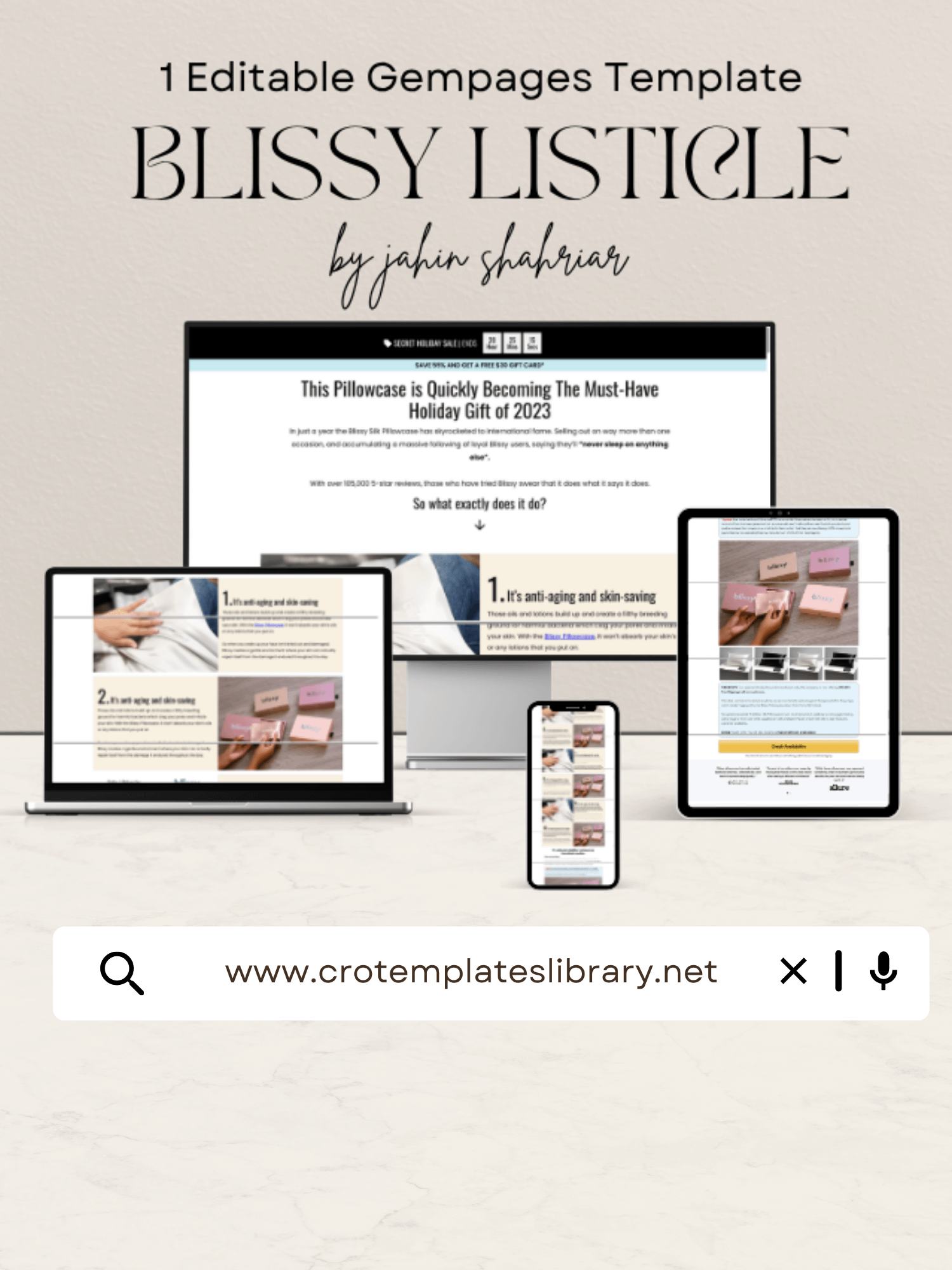 Blissy Gempages Listicle Template product image (1)