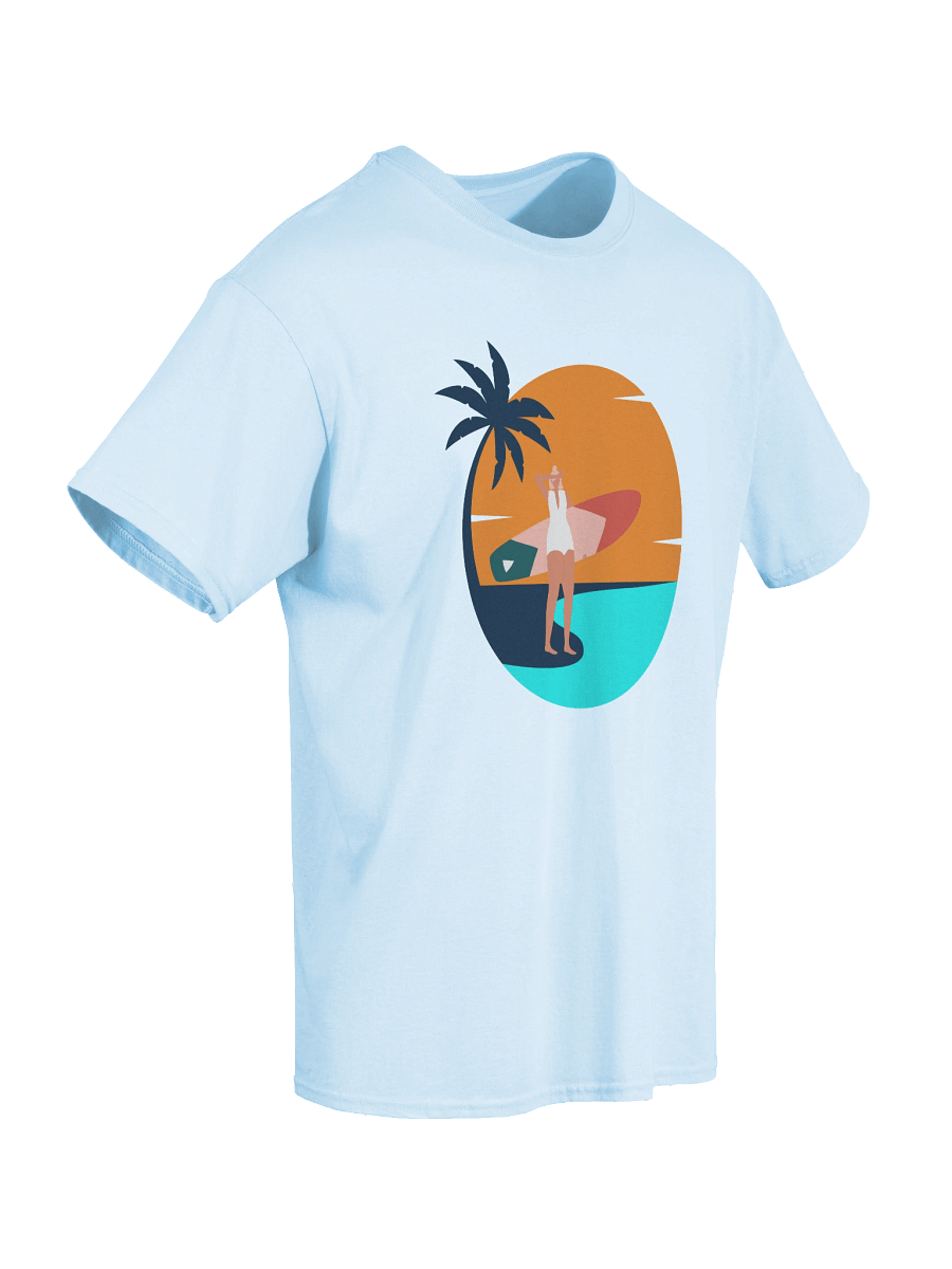 Catch Waves, Not Feelings – Retro Surf Girl Aesthetic Tee product image (68)