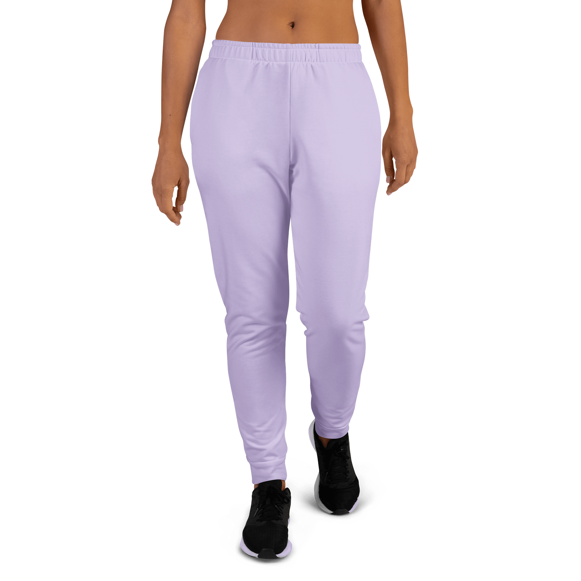 Soft Lilac Solid Color Women's Fleece Sweatpants product image (3)