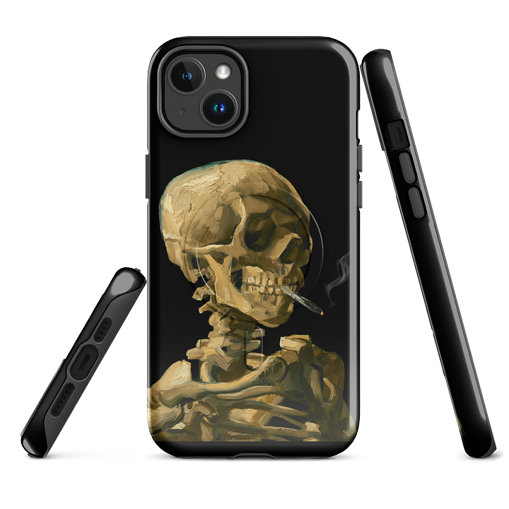 Smoking Skeleton iPhone® MagSafe® Tough Case product image (2)