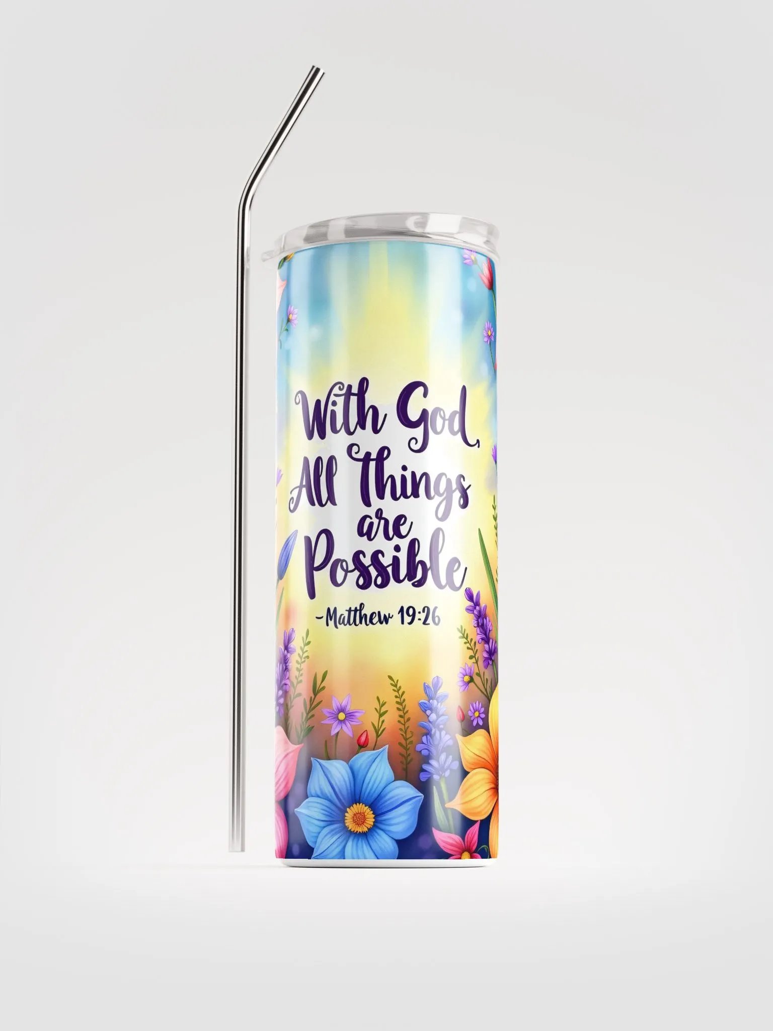 With God All Things are Possible Stainless Steel Tumbler product image (2)