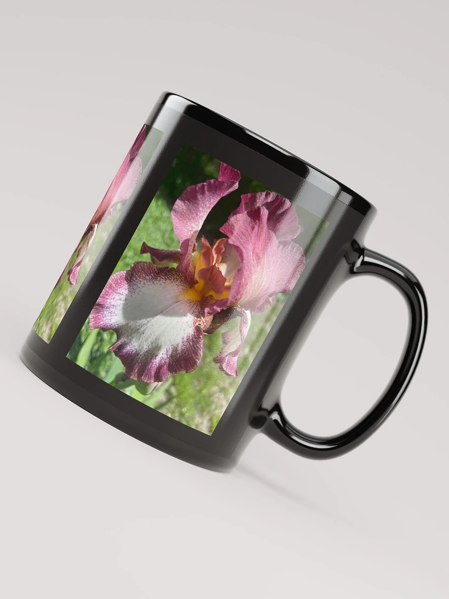 Burgundy Iris Black Coffee Mug product image (8)
