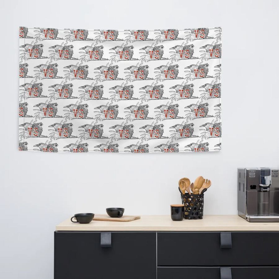 Crow vs Lion Flag product image (6)