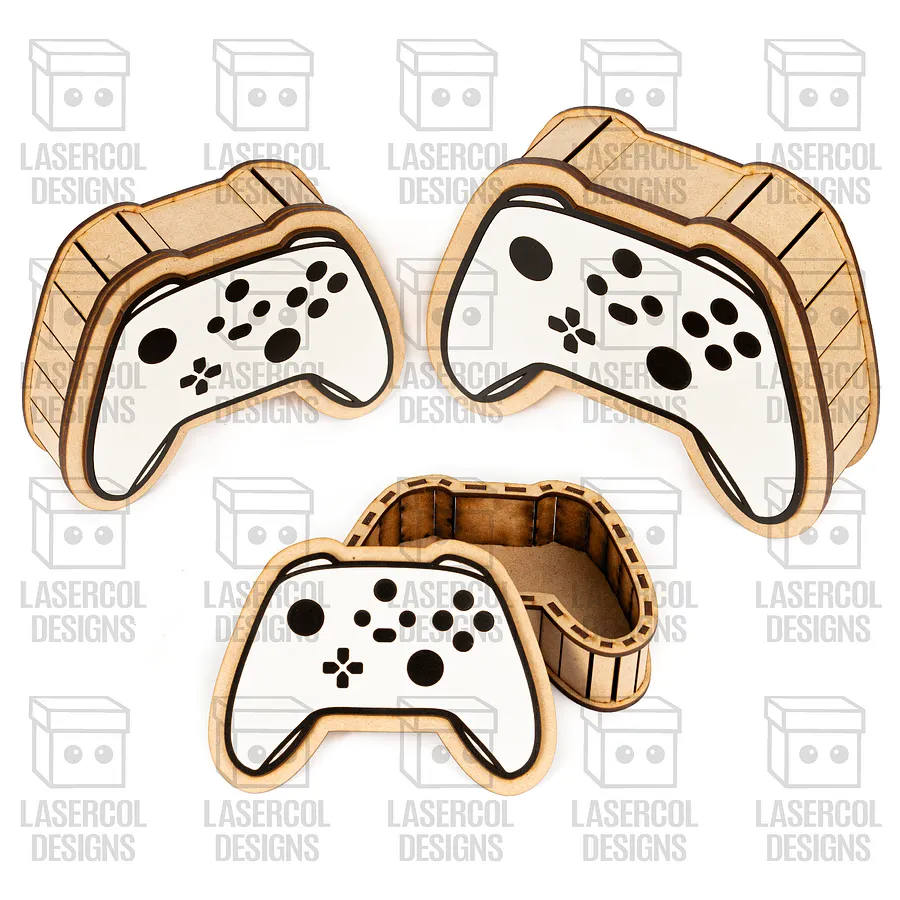 Controller Shaped Boxes Set 2 (3 Sizes) - Laser Cut Files product image (3)