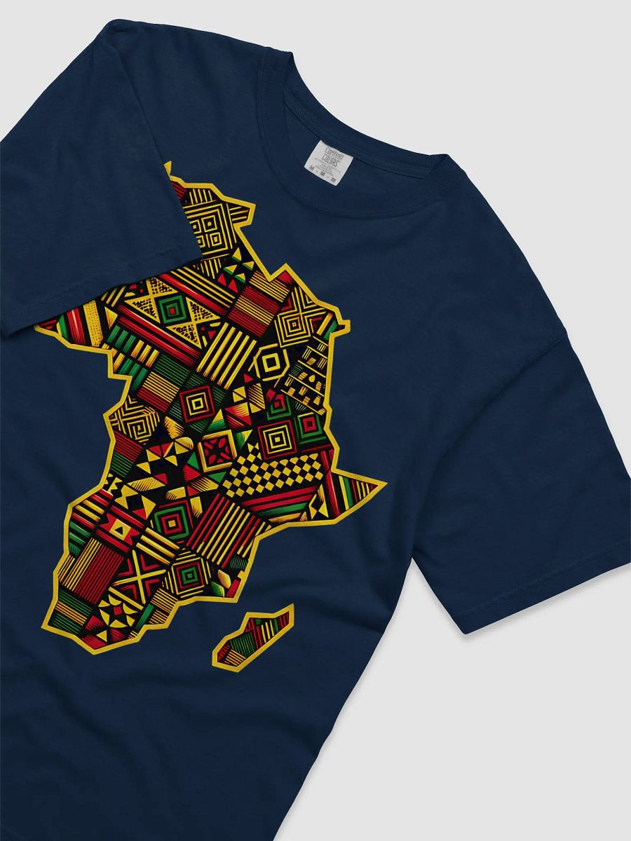 African Map Print Pattern Kente Pan Africa Heavyweight T-shirt product image (33)
