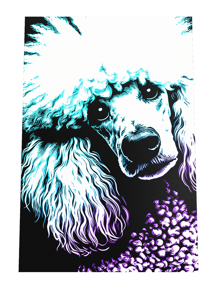 Pop Art Poodle Print / Frame Not Included product image (4)