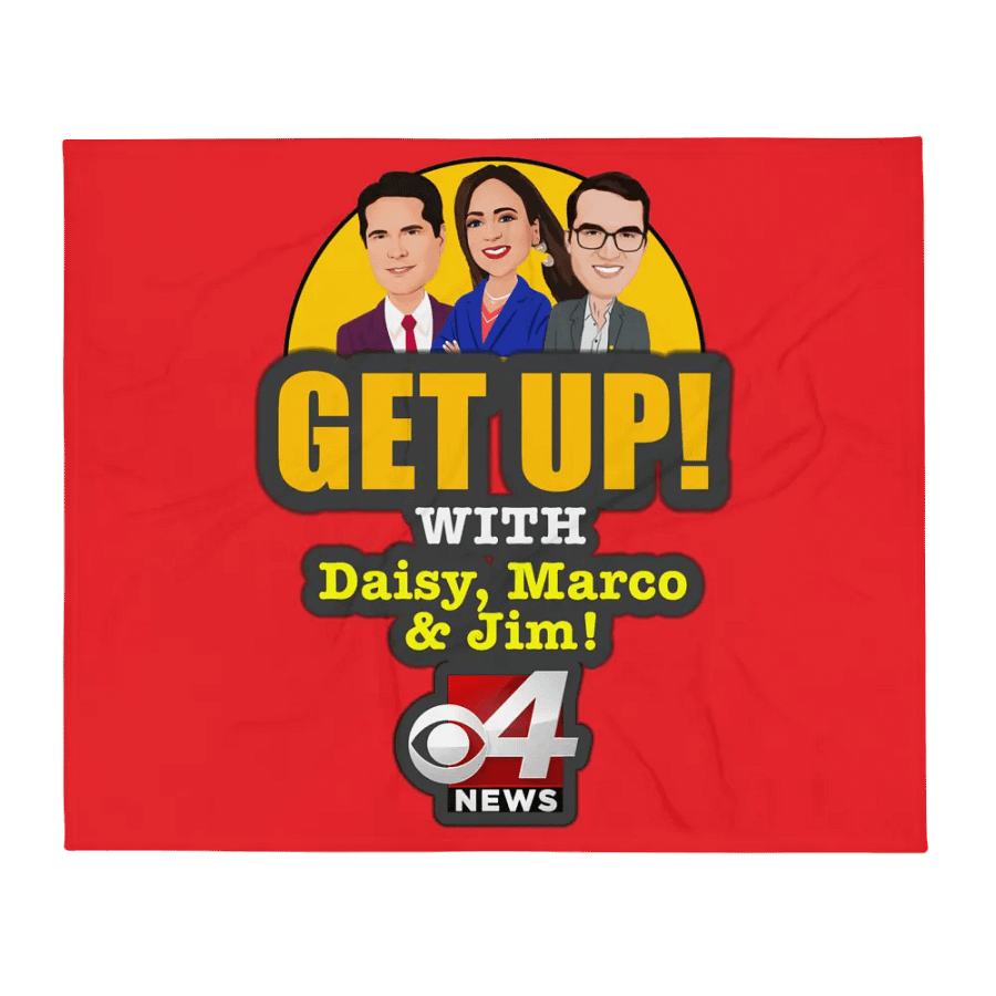 Get Up! With Daisy, Marco & Jim Throw Blanket product image (1)