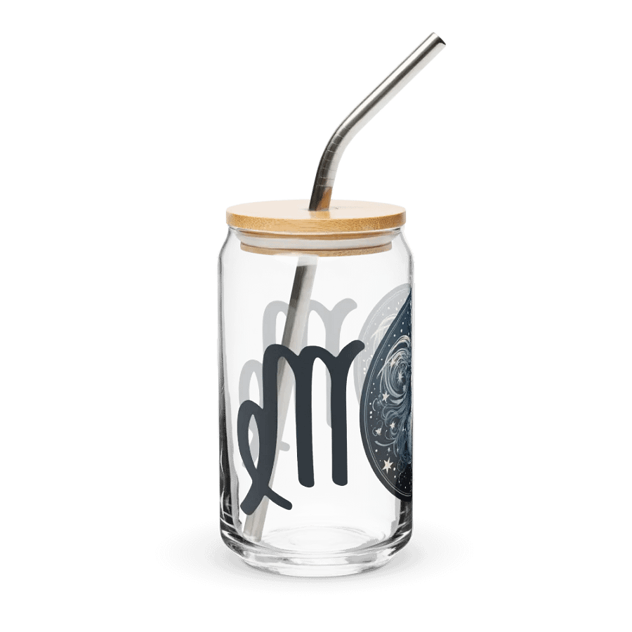 Virgo Zodiac Glass Can Sipper product image (5)