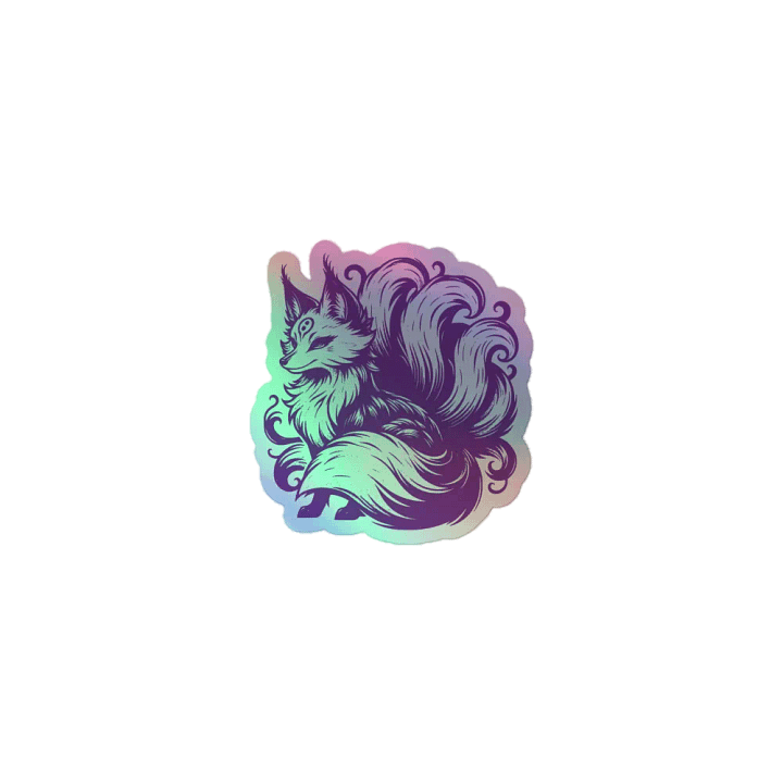 Mystical Fox Holographic Sticker Sheet product image (1)