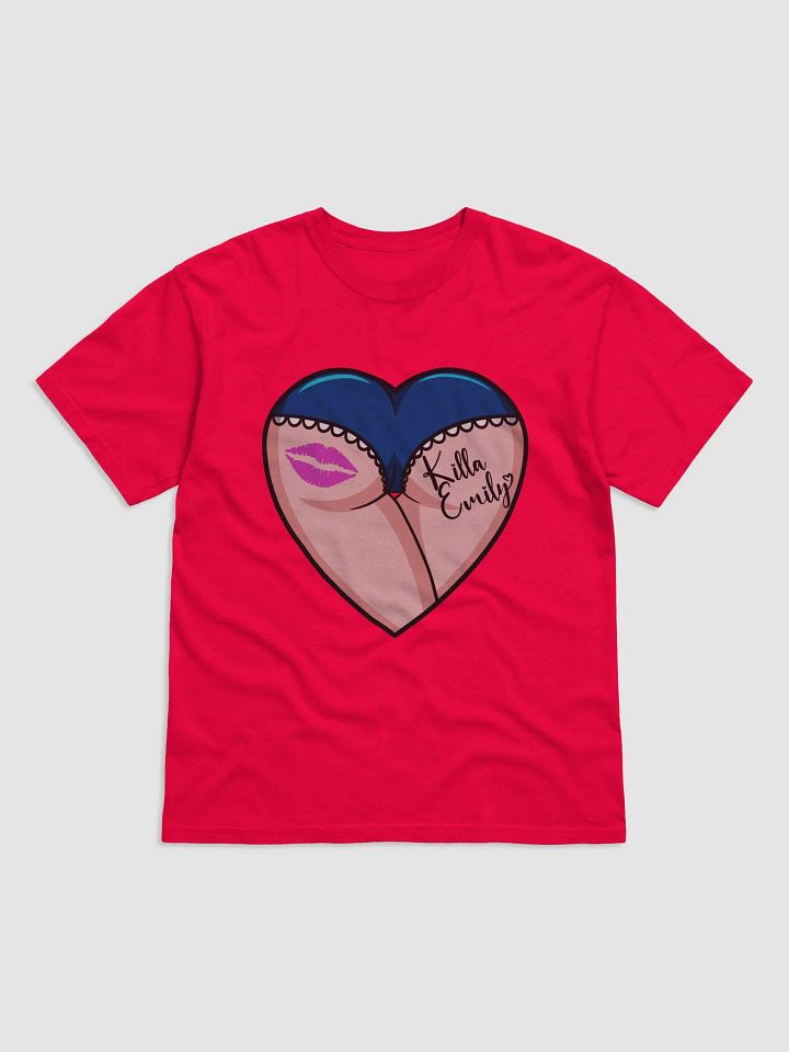 KILLA EMMY BLUE AND RED HEART BUTT TEE product image (1)