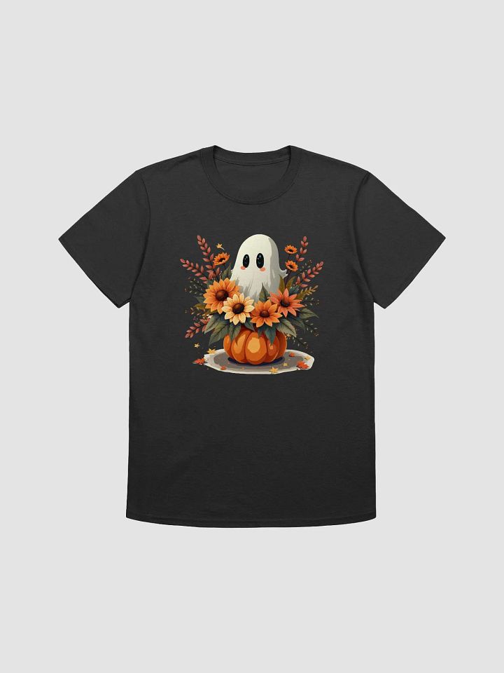 Festive Ghost and Pumpkin Unisex T-Shirt product image (5)