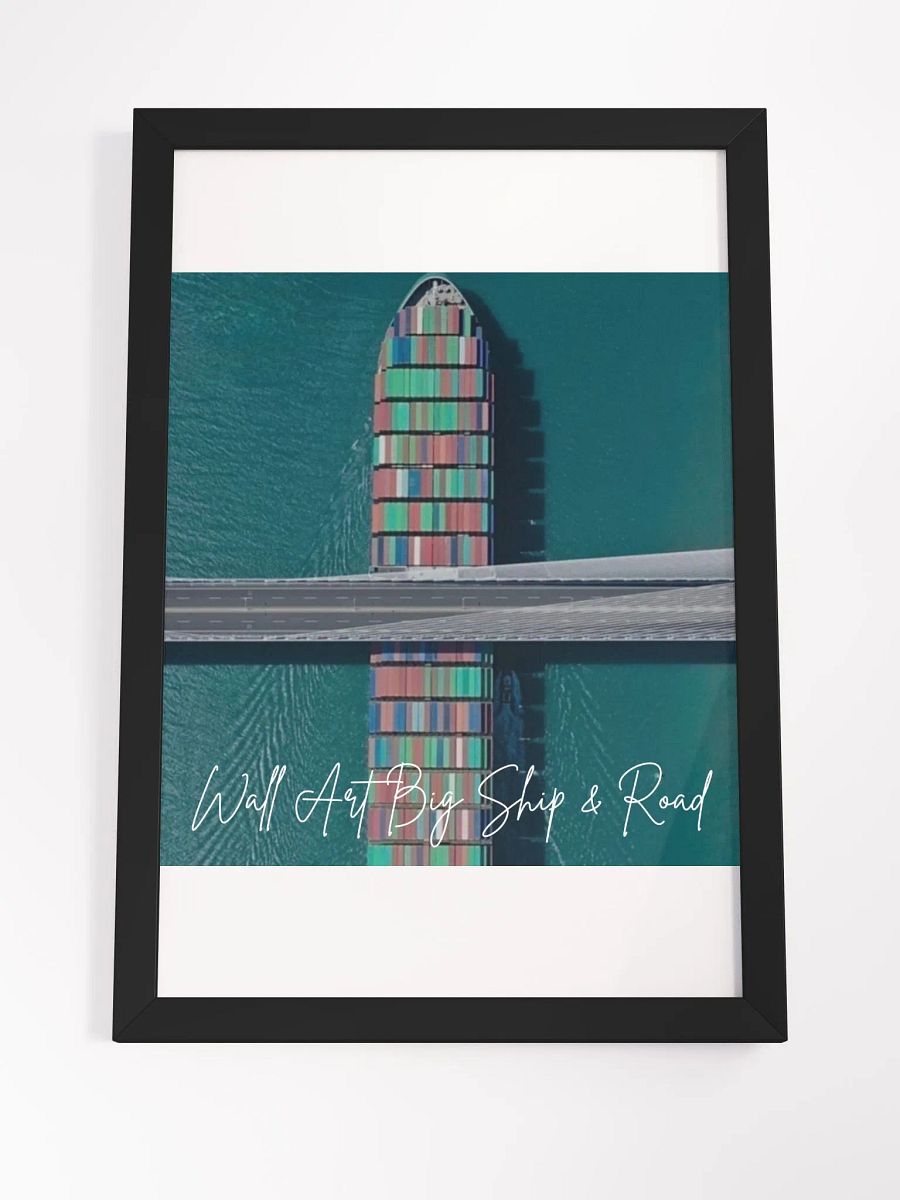 Road Ship Art Framed High-Quality Matte Poster (in) product image (4)
