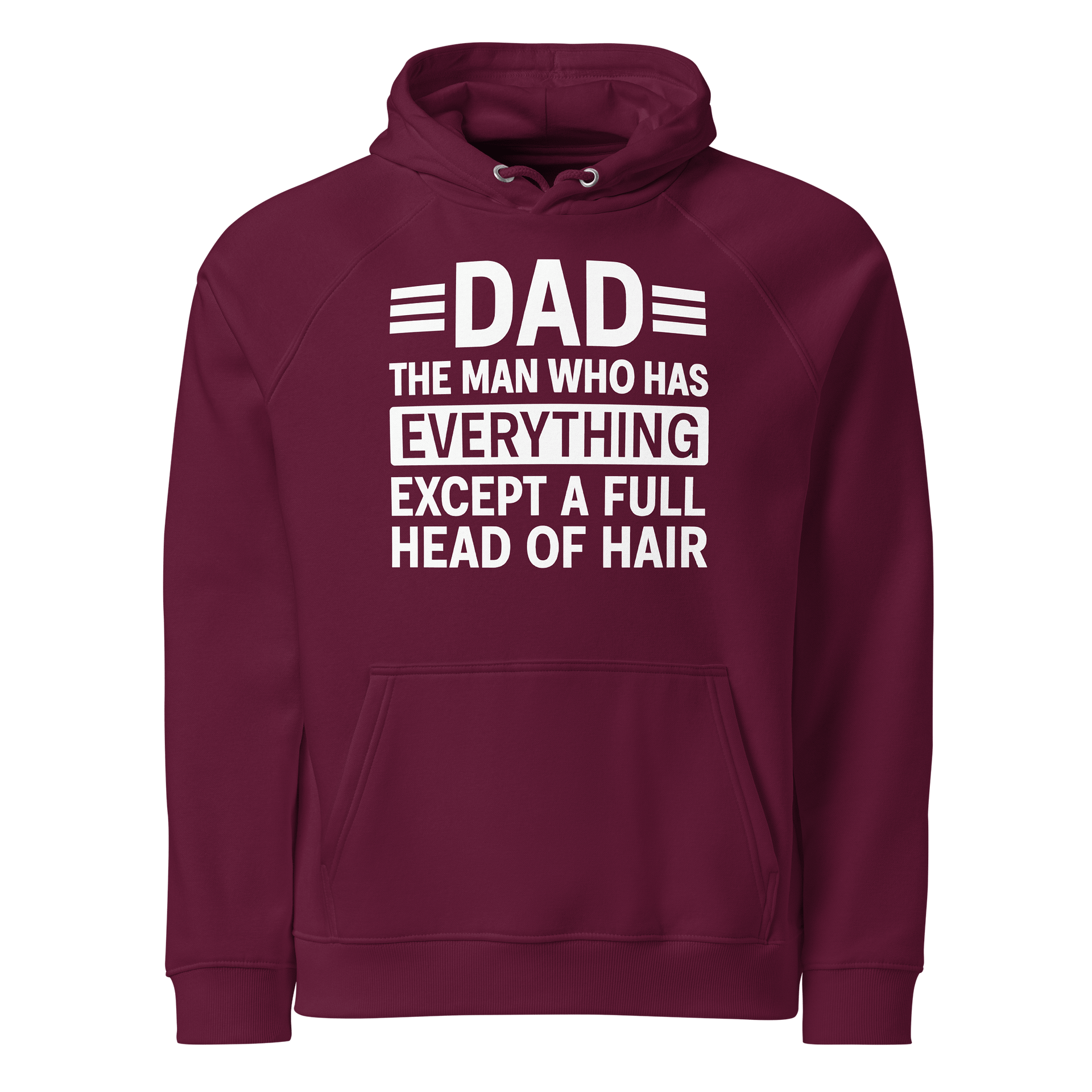 Funny Dad Shirts Hoodie | Organic Cotton Raglan, Bald Dad Gift, Father’s Day product image (9)