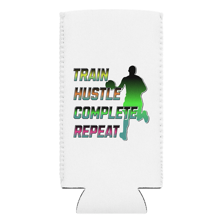 Train Hustle Complete Repeat Basketball Can Cooler product image (1)