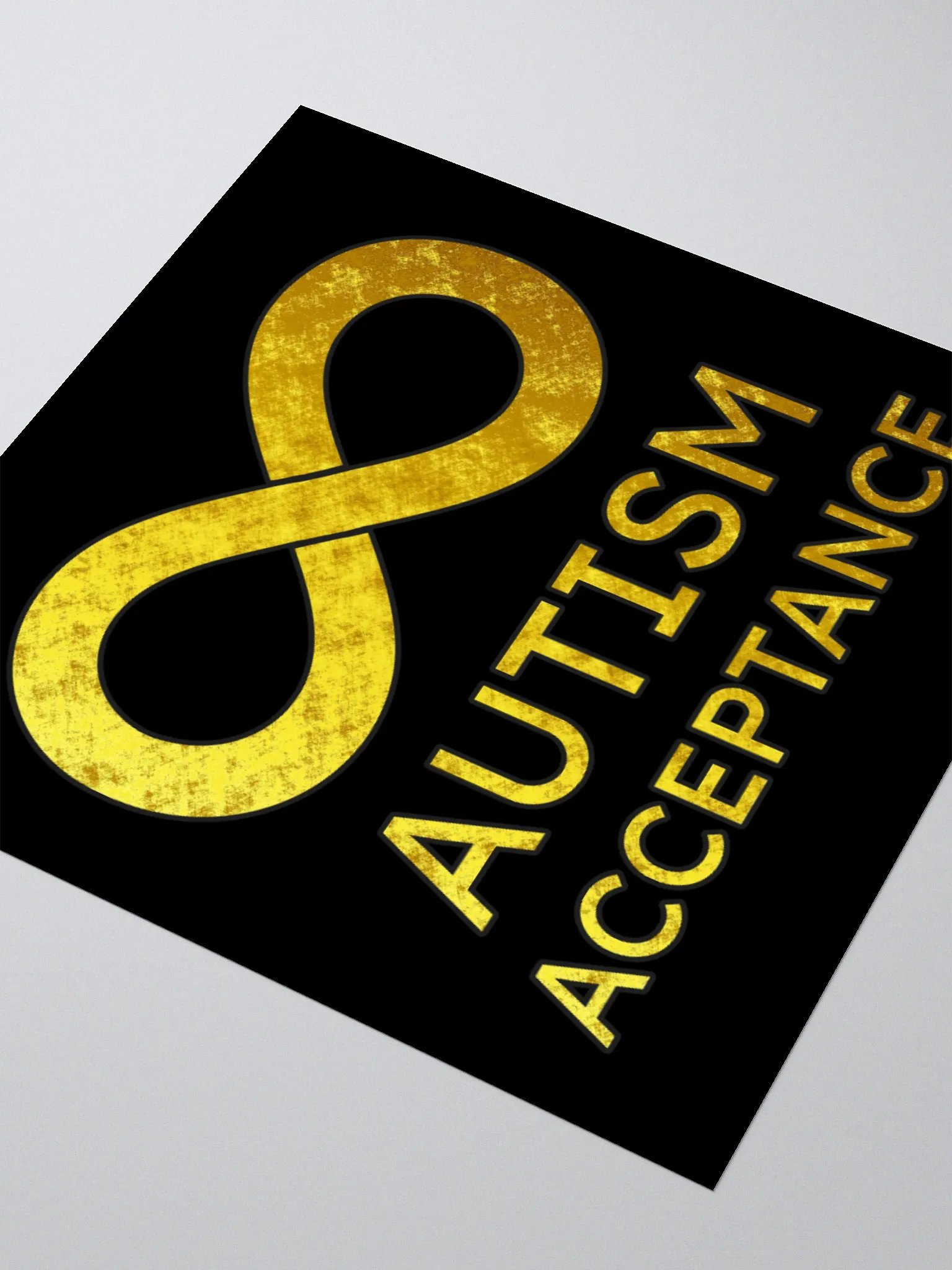 Golden Infinity Autism Acceptance Sticker product image (9)